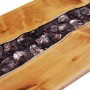 Mesa de centro madera maciza de teca y poliresina 100x50x40 cm de vidaXL, Mesas de centro - Ref: Foro24-281646, Precio: 238,4...