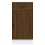 Mueble bajo de cocina porto roble marrón madera reconstituida en Armarios de cocina | Comprar online en Foru.es