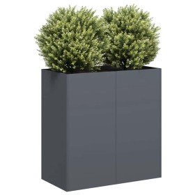 Jardinera de acero laminado en frío antracita 80x40x80 cm en Macetas y jardineras | Comprar online en Foru.es
