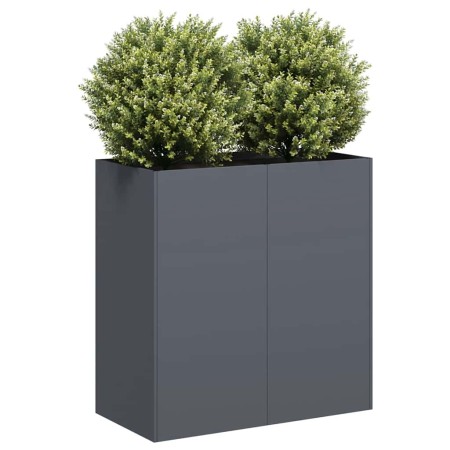 Jardinera de acero laminado en frío antracita 80x40x80 cm en Macetas y jardineras | Comprar online en Foru.es