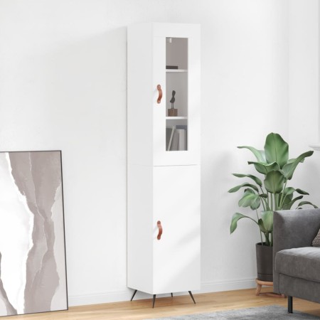 Aparador alto madera contrachapada blanco 34,5x34x180 cm de vidaXL, Aparadores - Ref: Foro24-3199145, Precio: 104,64 €, Descu...