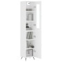 Aparador alto madera contrachapada blanco 34,5x34x180 cm de vidaXL, Aparadores - Ref: Foro24-3199145, Precio: 104,64 €, Descu...