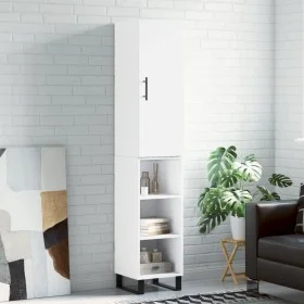 Aparador alto madera contrachapada blanco 34,5x34x180 cm de vidaXL, Aparadores - Ref: Foro24-3199001, Precio: 94,95 €, Descue...