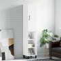 Aparador alto madera contrachapada blanco brillo 34,5x34x180 cm de vidaXL, Aparadores - Ref: Foro24-3199003, Precio: 104,30 €...