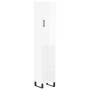 Aparador alto madera contrachapada blanco brillo 34,5x34x180 cm de vidaXL, Aparadores - Ref: Foro24-3199003, Precio: 104,30 €...