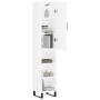 Aparador alto madera contrachapada blanco brillo 34,5x34x180 cm de vidaXL, Aparadores - Ref: Foro24-3199003, Precio: 104,30 €...