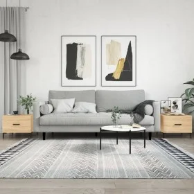 Couchtische, 2 Stück, Holzwerkstoff, Sonoma-Eiche, 50 x 50 x 40 cm von vidaXL, Couchtisch - Ref: Foro24-829403, Preis: 64,20 ...