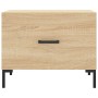 Mesas de centro 2 uds madera ingeniería roble Sonoma 50x50x40cm de vidaXL, Mesas de centro - Ref: Foro24-829403, Precio: 64,8...
