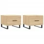 Coffee tables 2 pcs engineered wood Sonoma oak 50x50x40cm by vidaXL, Coffee table - Ref: Foro24-829451, Price: 73,56 €, Disco...
