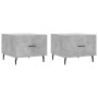 Mesa de centro 2 uds madera ingeniería gris hormigón 50x50x40cm de vidaXL, Mesas de centro - Ref: Foro24-829437, Precio: 71,7...