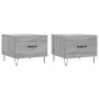 Mesas de centro 2 uds madera ingeniería gris Sonoma 50x50x40 cm de vidaXL, Mesas de centro - Ref: Foro24-829393, Precio: 66,8...