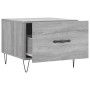 Mesas de centro 2 uds madera ingeniería gris Sonoma 50x50x40 cm de vidaXL, Mesas de centro - Ref: Foro24-829393, Precio: 66,8...