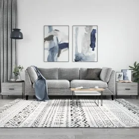 Mesas de centro 2 uds madera ingeniería gris Sonoma 50x50x40 cm de vidaXL, Mesas de centro - Ref: Foro24-829425, Precio: 76,7...
