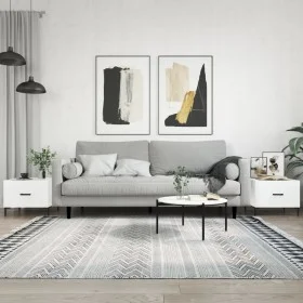 Couchtisch, 2 Stück, glänzend weißes Holzwerkstoff, 50 x 50 x 40 cm von vidaXL, Couchtisch - Ref: Foro24-829401, Preis: 71,10...