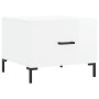 Mesa de centro 2 uds madera ingeniería blanco brillo 50x50x40cm de vidaXL, Mesas de centro - Ref: Foro24-829401, Precio: 71,7...