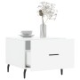 Mesa de centro 2 uds madera ingeniería blanco brillo 50x50x40cm de vidaXL, Mesas de centro - Ref: Foro24-829433, Precio: 83,0...