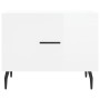 Mesa de centro 2 uds madera ingeniería blanco brillo 50x50x40cm de vidaXL, Mesas de centro - Ref: Foro24-829433, Precio: 83,0...