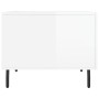 Mesa de centro 2 uds madera ingeniería blanco brillo 50x50x40cm de vidaXL, Mesas de centro - Ref: Foro24-829433, Precio: 83,0...