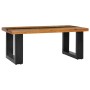 Mesa de centro madera maciza de teca y poliresina 100x50x40 cm de vidaXL, Mesas de centro - Ref: Foro24-281646, Precio: 238,4...