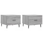 Mesas de centro 2 uds madera ingeniería gris Sonoma 50x50x40 cm de vidaXL, Mesas de centro - Ref: Foro24-829441, Precio: 74,1...