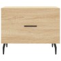 Mesas de centro 2 uds madera ingeniería roble Sonoma 50x50x40cm de vidaXL, Mesas de centro - Ref: Foro24-829435, Precio: 71,7...