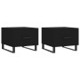 Mesas de centro 2 uds madera de ingeniería negro 50x50x40 cm de vidaXL, Mesas de centro - Ref: Foro24-829447, Precio: 75,09 €...