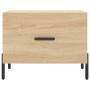 Mesas de centro 2 uds madera ingeniería roble Sonoma 50x50x40cm de vidaXL, Mesas de centro - Ref: Foro24-829419, Precio: 74,8...