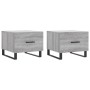 Mesas de centro 2 uds madera ingeniería gris Sonoma 50x50x40 cm de vidaXL, Mesas de centro - Ref: Foro24-829457, Precio: 76,8...