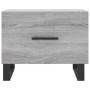 Mesas de centro 2 uds madera ingeniería gris Sonoma 50x50x40 cm de vidaXL, Mesas de centro - Ref: Foro24-829457, Precio: 76,8...
