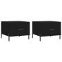 Mesas de centro 2 uds madera de ingeniería negro 50x50x40 cm de vidaXL, Mesas de centro - Ref: Foro24-829415, Precio: 75,73 €...