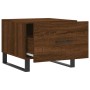 Mesas de centro 2 uds madera ingeniería marrón roble 50x50x40cm de vidaXL, Mesas de centro - Ref: Foro24-829459, Precio: 76,8...
