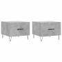 Mesa de centro 2 uds madera ingeniería gris hormigón 50x50x40cm de vidaXL, Mesas de centro - Ref: Foro24-829389, Precio: 64,8...