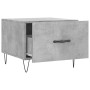 Mesa de centro 2 uds madera ingeniería gris hormigón 50x50x40cm de vidaXL, Mesas de centro - Ref: Foro24-829389, Precio: 64,8...