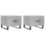 Mesa de centro 2 uds madera ingeniería gris hormigón 50x50x40cm de vidaXL, Mesas de centro - Ref: Foro24-829453, Precio: 74,2...