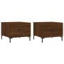 Mesas de centro 2 uds madera ingeniería marrón roble 50x50x40cm de vidaXL, Mesas de centro - Ref: Foro24-829411, Precio: 67,1...