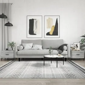 2 Stk. Couchtische aus Ingenieurholz Sonoma grau 50x50x40 cm von vidaXL, Couchtisch - Ref: Foro24-829409, Preis: 66,50 €, Rab...