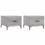 Mesas de centro 2 uds madera ingeniería gris Sonoma 50x50x40 cm de vidaXL, Mesas de centro - Ref: Foro24-829409, Precio: 67,1...