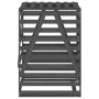 Cobertizo para cubos de basura madera pino gris 84x90x128,5 cm de vidaXL, Soportes para contenedores de residuos - Ref: Foro2...