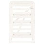 Cobertizo para cubos de basura madera pino blanco 84x90x128,5cm de vidaXL, Soportes para contenedores de residuos - Ref: Foro...