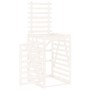 Cobertizo para cubos de basura madera pino blanco 84x90x128,5cm de vidaXL, Soportes para contenedores de residuos - Ref: Foro...