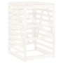 Cobertizo para cubos de basura madera pino blanco 84x90x128,5cm de vidaXL, Soportes para contenedores de residuos - Ref: Foro...