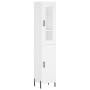 Aparador alto madera contrachapada blanco 34,5x34x180 cm de vidaXL, Aparadores - Ref: Foro24-3199177, Precio: 110,04 €, Descu...