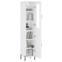 Aparador alto madera contrachapada blanco 34,5x34x180 cm de vidaXL, Aparadores - Ref: Foro24-3199177, Precio: 110,04 €, Descu...