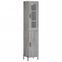 Aparador alto madera contrachapada gris Sonoma 34,5x34x180 cm de vidaXL, Aparadores - Ref: Foro24-3199183, Precio: 112,63 €, ...
