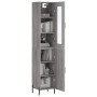 Aparador alto madera contrachapada gris Sonoma 34,5x34x180 cm de vidaXL, Aparadores - Ref: Foro24-3199183, Precio: 112,63 €, ...