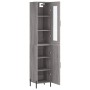 Aparador alto madera contrachapada gris Sonoma 34,5x34x180 cm de vidaXL, Aparadores - Ref: Foro24-3199183, Precio: 112,63 €, ...