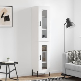 Aparador alto madera contrachapada blanco 34,5x34x180 cm de vidaXL, Aparadores - Ref: Foro24-3199433, Precio: 109,05 €, Descu...