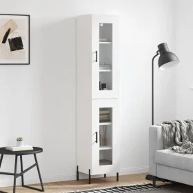 Tall white plywood sideboard 34.5x34x180 cm by vidaXL, Sideboards - Ref: Foro24-3199433, Price: 107,76 €, Discount: %