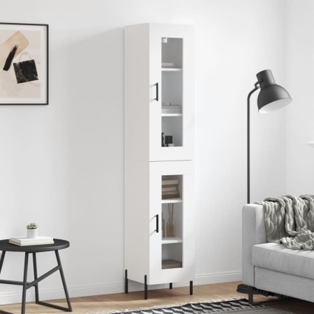 Aparador alto madera contrachapada blanco 34,5x34x180 cm de vidaXL, Aparadores - Ref: Foro24-3199433, Precio: 109,05 €, Descu...