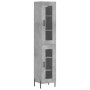 Aparador de madera contrachapada gris hormigón 34,5x34x180 cm de vidaXL, Aparadores - Ref: Foro24-3199437, Precio: 107,69 €, ...
